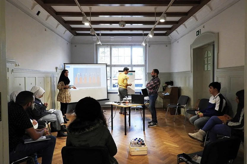 Mr. Mahdi Yahya Delivering Civil Training Workshop on Youth-led Peacebuilding.jpg