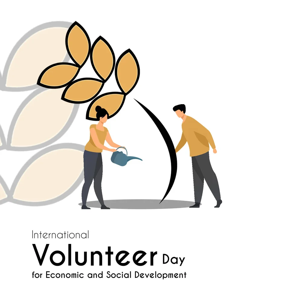 Peace of Art International Volunteer Day graphic