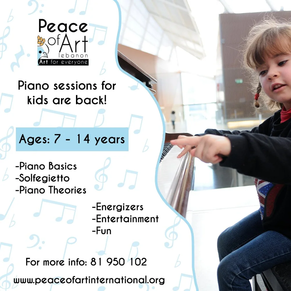Free piano sessions for children Peace of Art