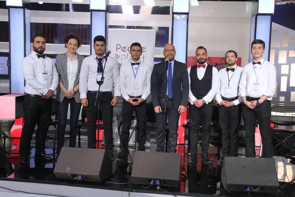Peace of Art team during Future TV interview