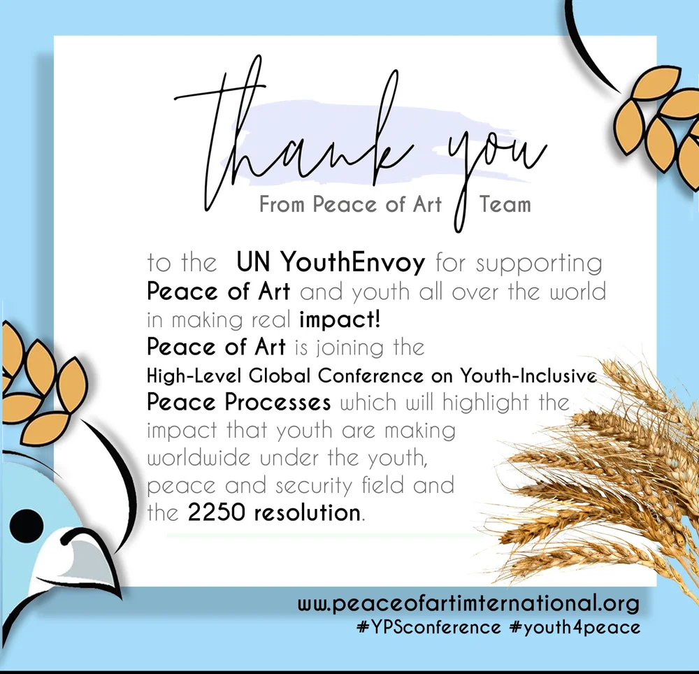 High-Level Global Conference on Youth-Inclusive Peace Processes Peace of Art