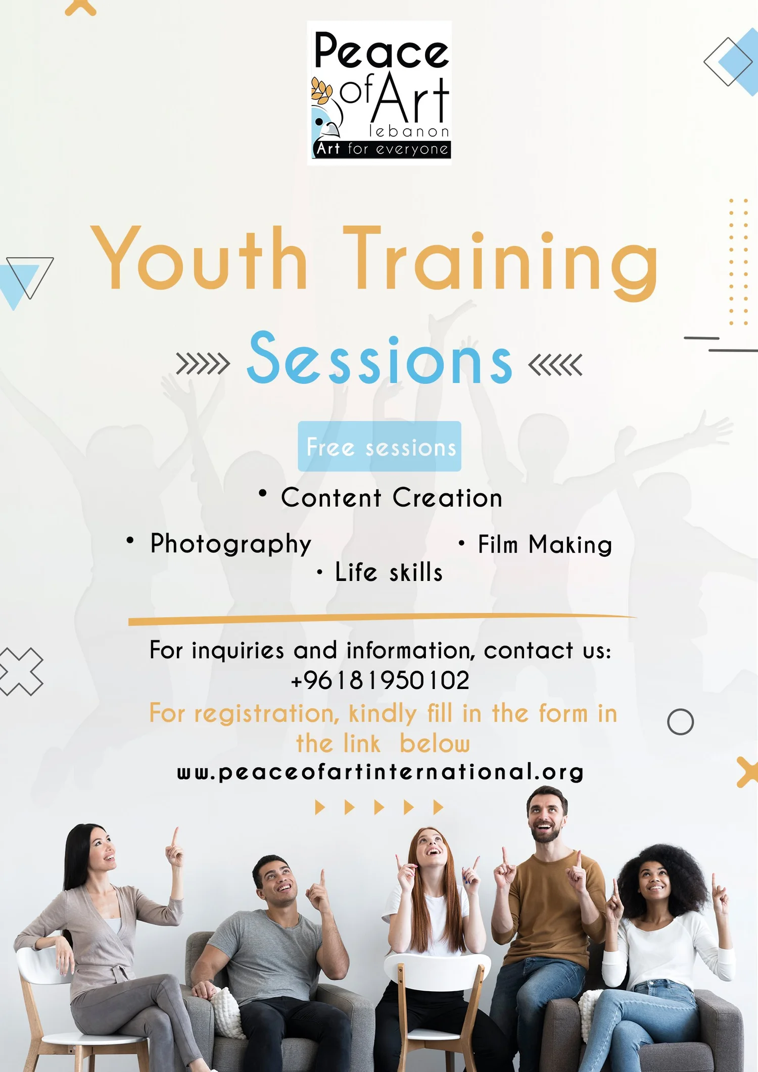 Youth training sessions in photography content creation and video editing