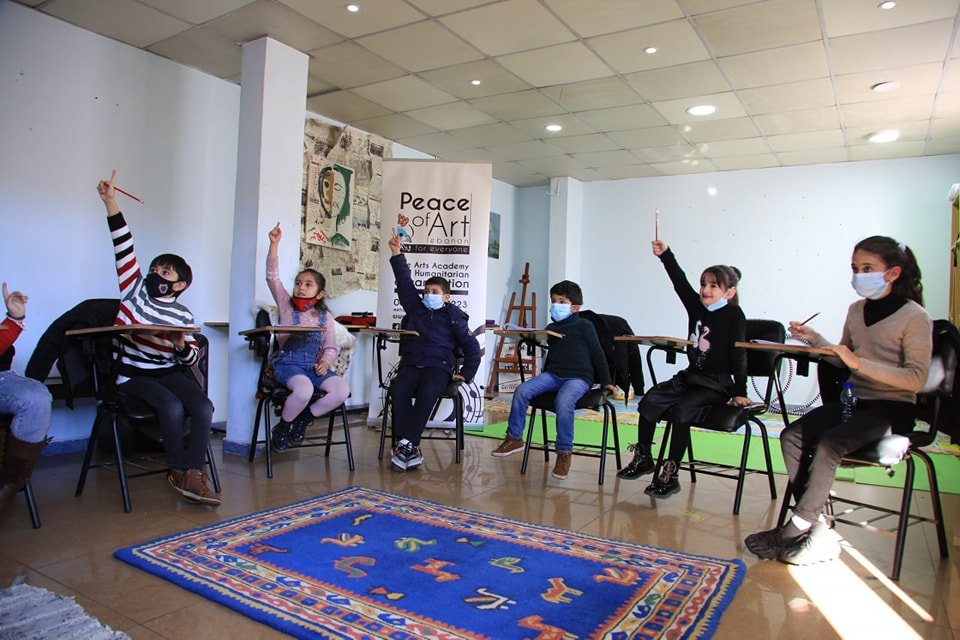 Children participating in Future Champions program at Peace of Art