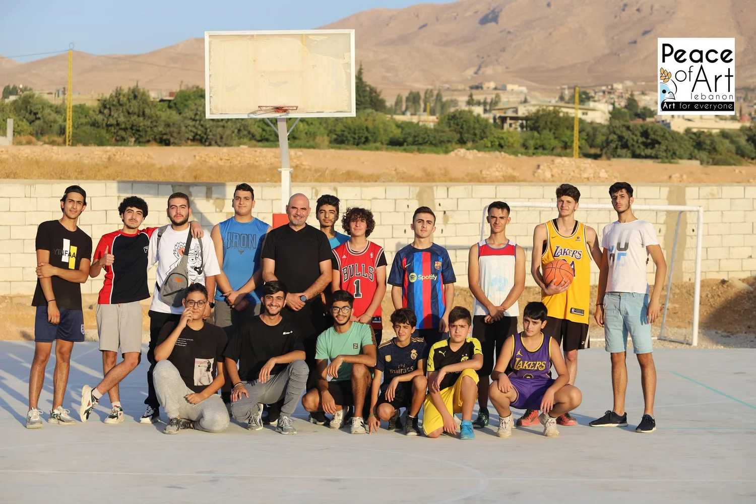 Peace of Art youth basketball team