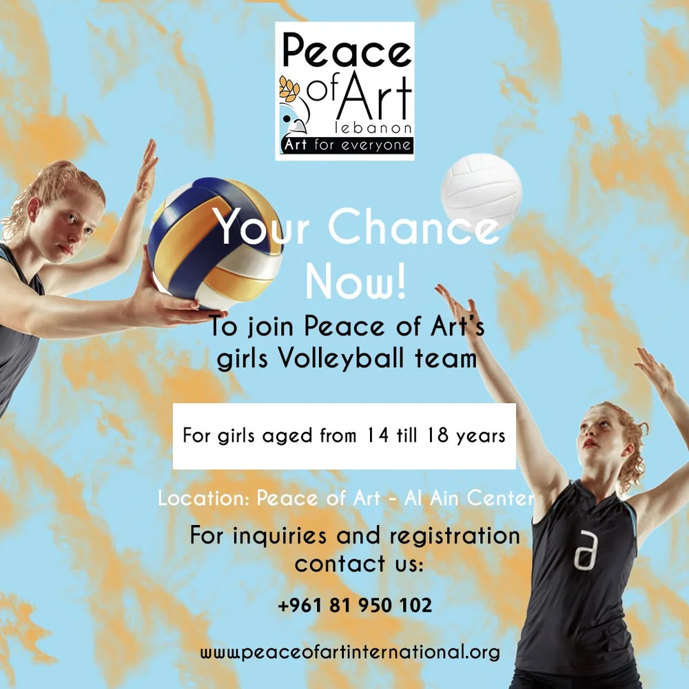 Girls volleyball team Peace of Art