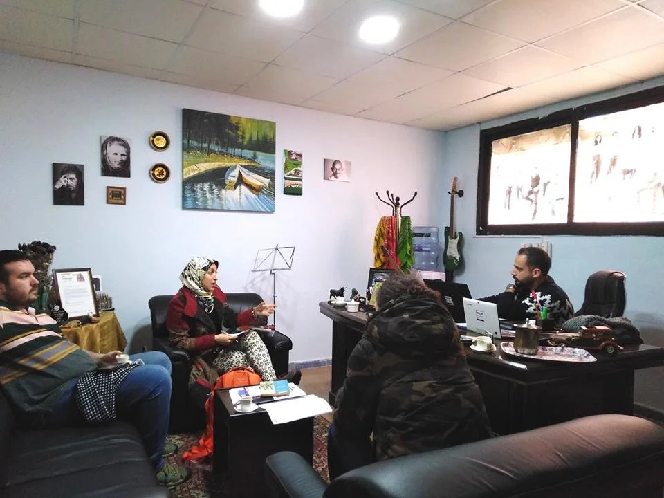 Research interviews at Peace of Art center