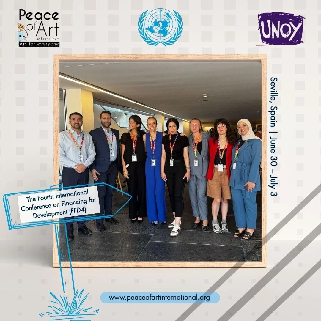 Peace of Art representative at Financing for Development Conference Seville