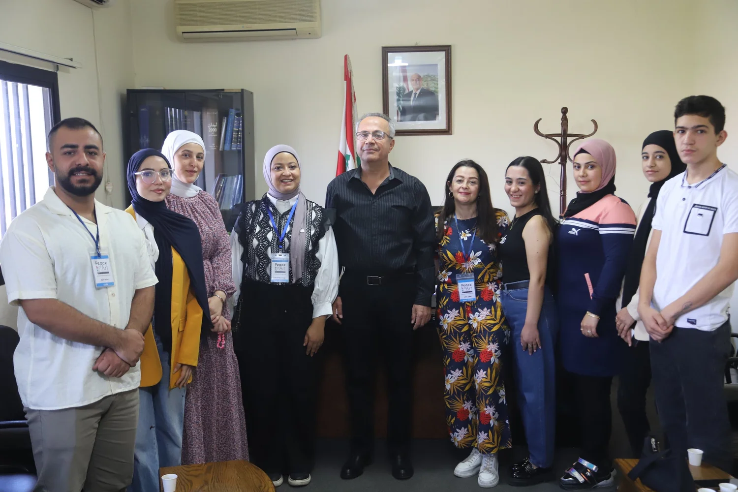 Peace of Art youth visiting Fakiha Municipality