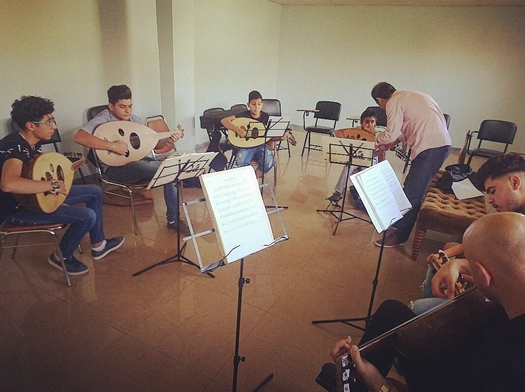 Oud music class at Peace of Art