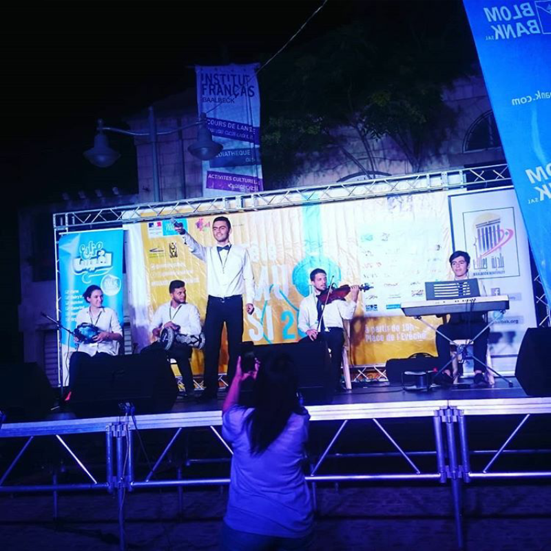 Peace of Art band performing at Fete de la Musique