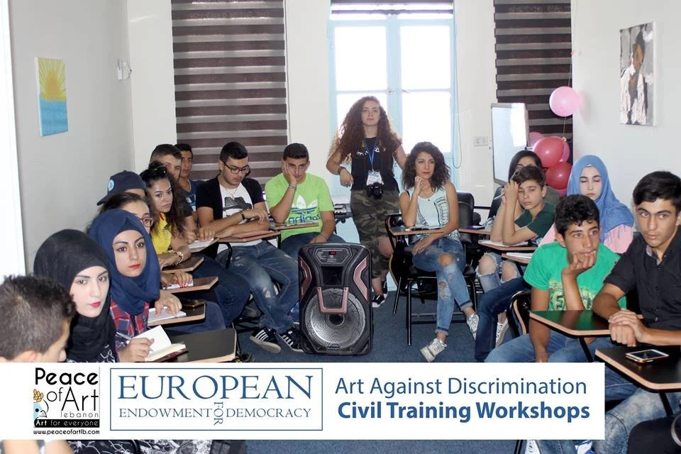 Civil education workshop during Art Against Discrimination