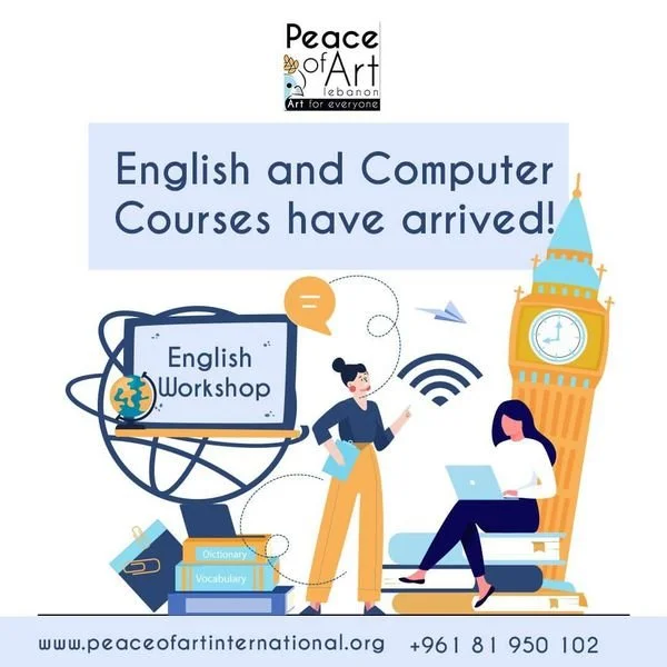 English and computer courses Peace of Art