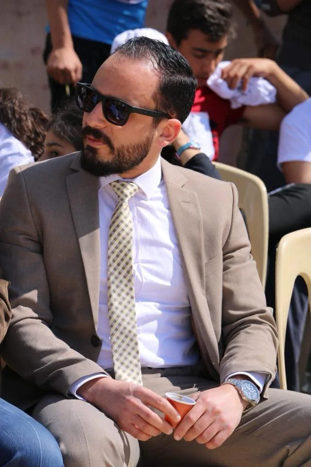 Mahdi Yahya during Peace of Art work in 2018