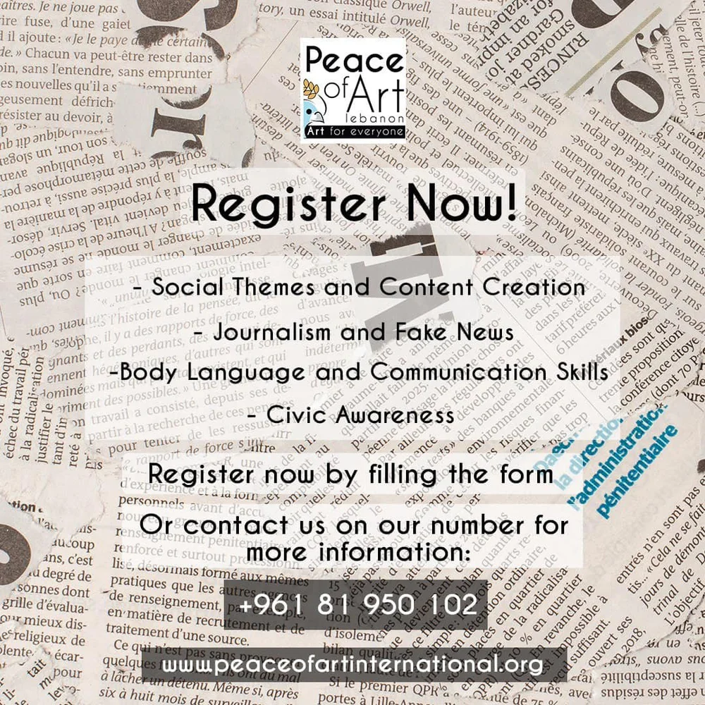 Peace of Art registration for youth training