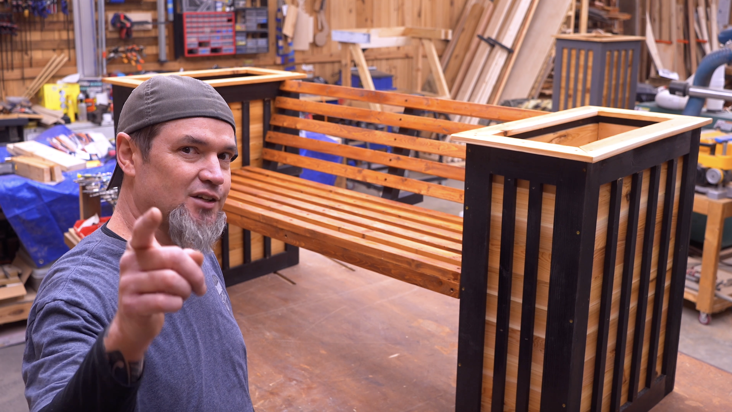 Build This DIY Modern Bench Planter This Weekend