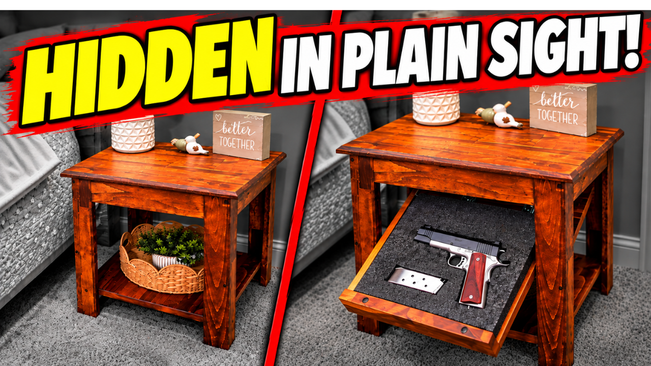 DIY Concealment Nightstand With A Special Hidden Compartment