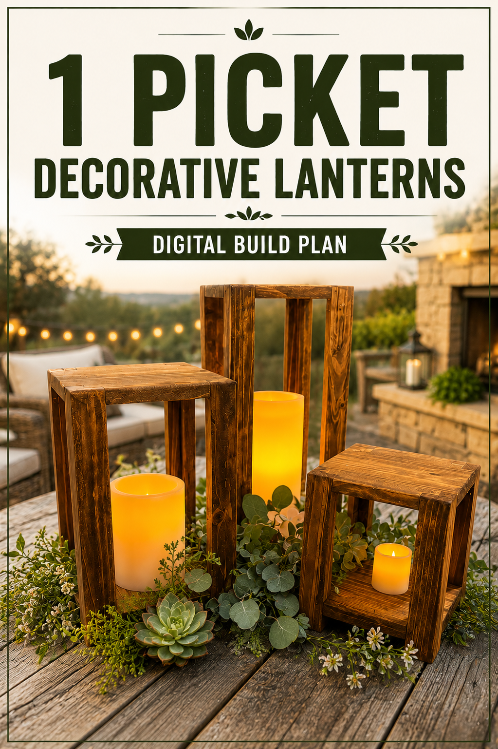One Picket - Three Lanterns Plan