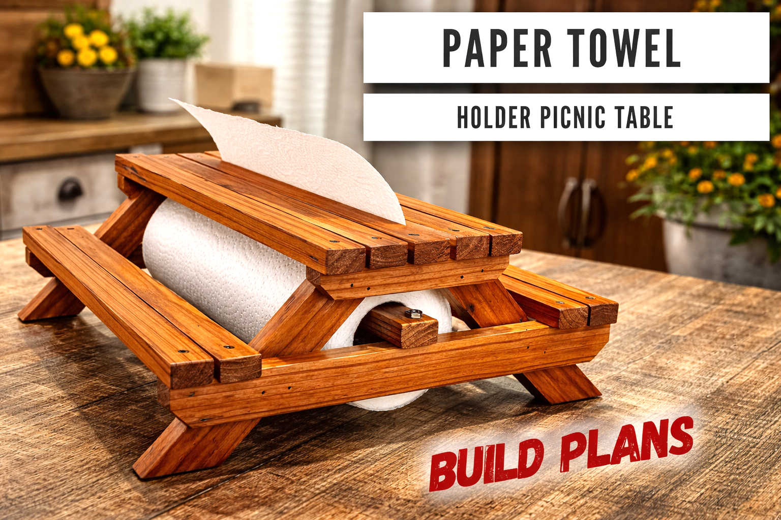 Paper Towel Holder Picnic Table Plan