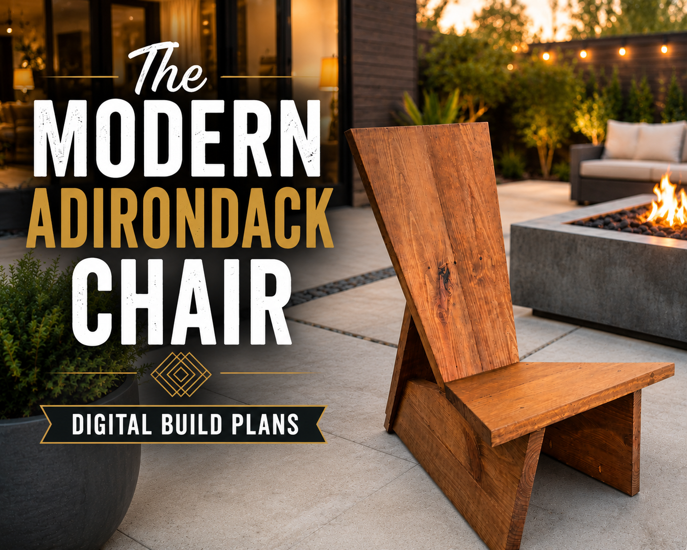 The Modern Adirondack Chair Digital Plans