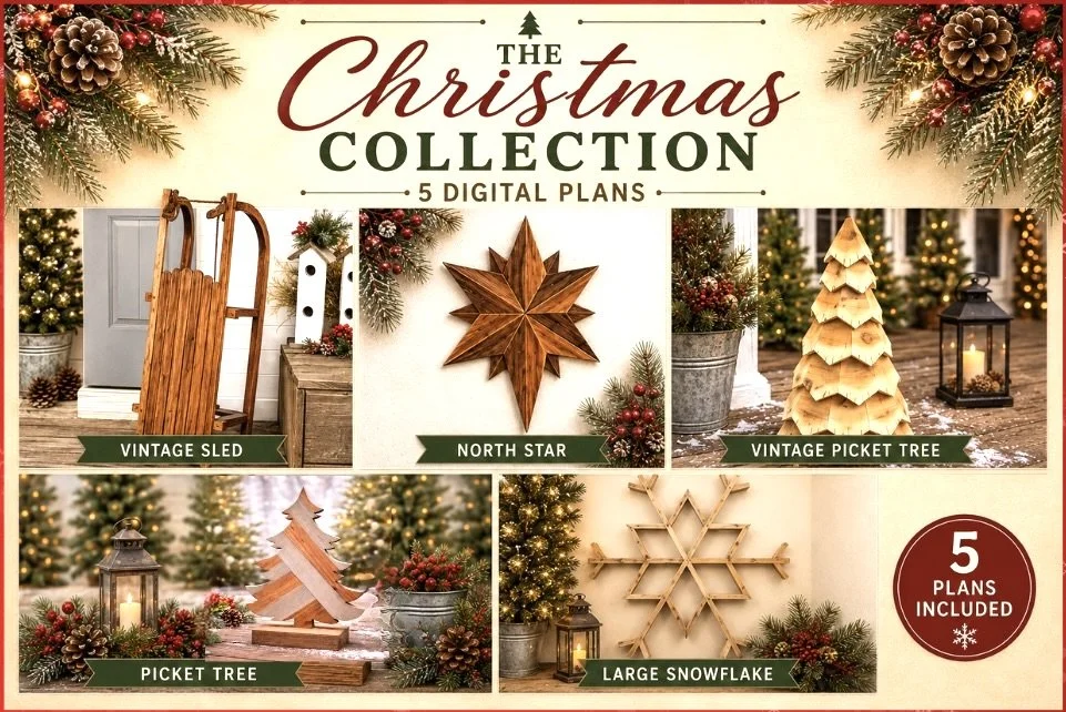 The Christmas Collection Digital Plan Bundle- 5 Digital Christmas Plans in one Bundle