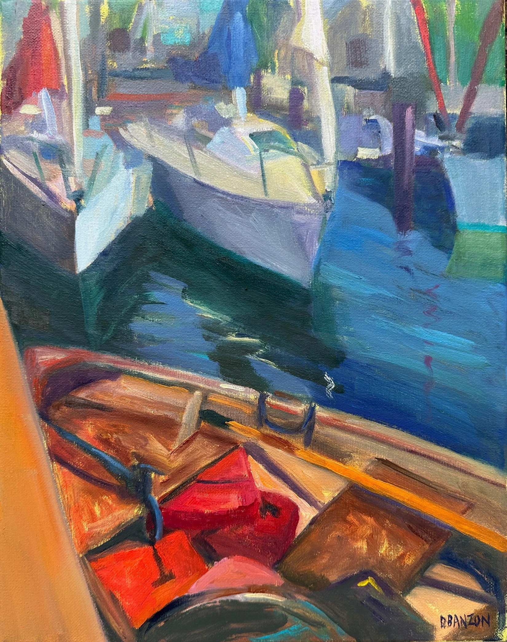 Jump in. Let's go. - Oil on canvas. 11"x14"