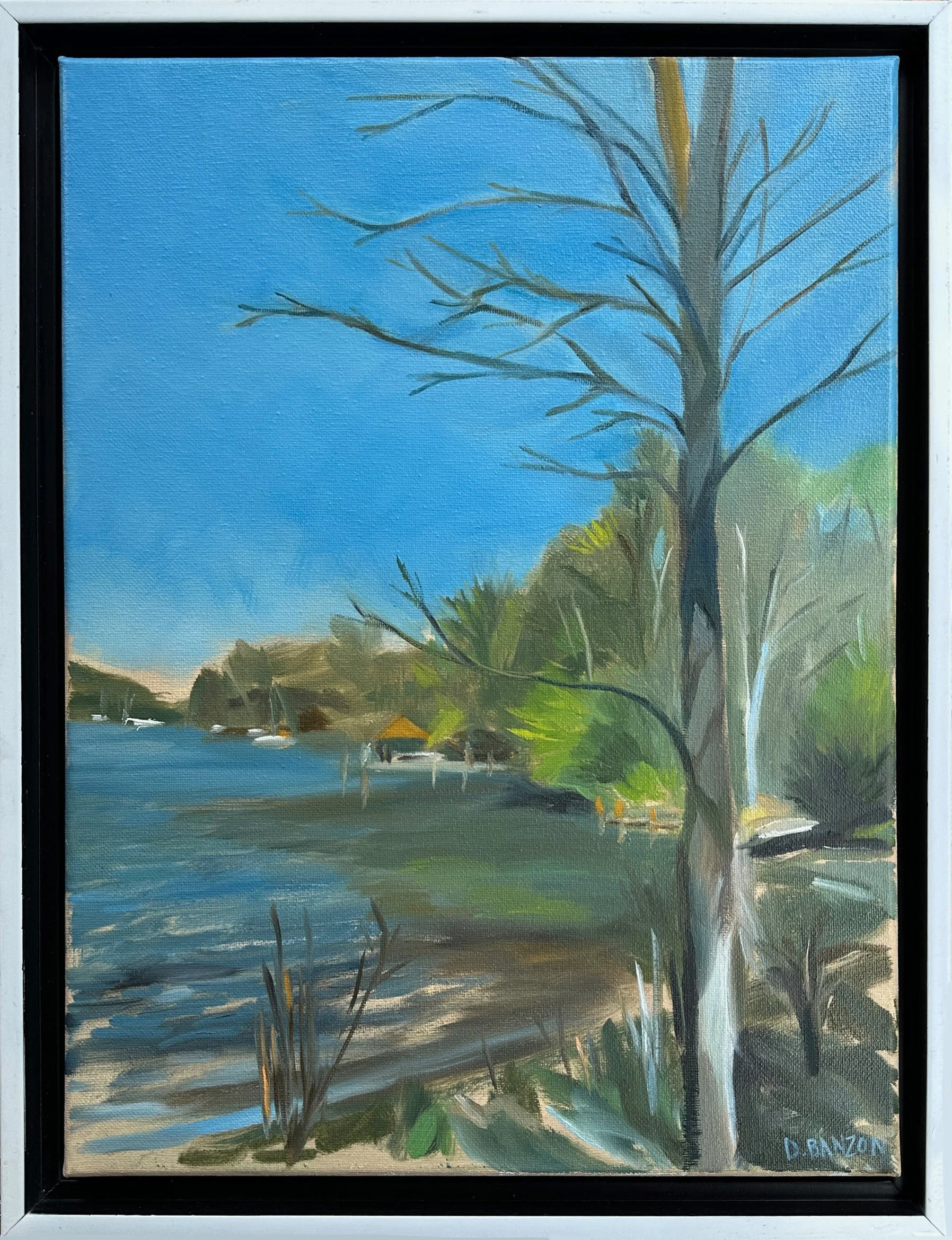 Early Spring on the Creek - Oil on canvas. 12"x16"