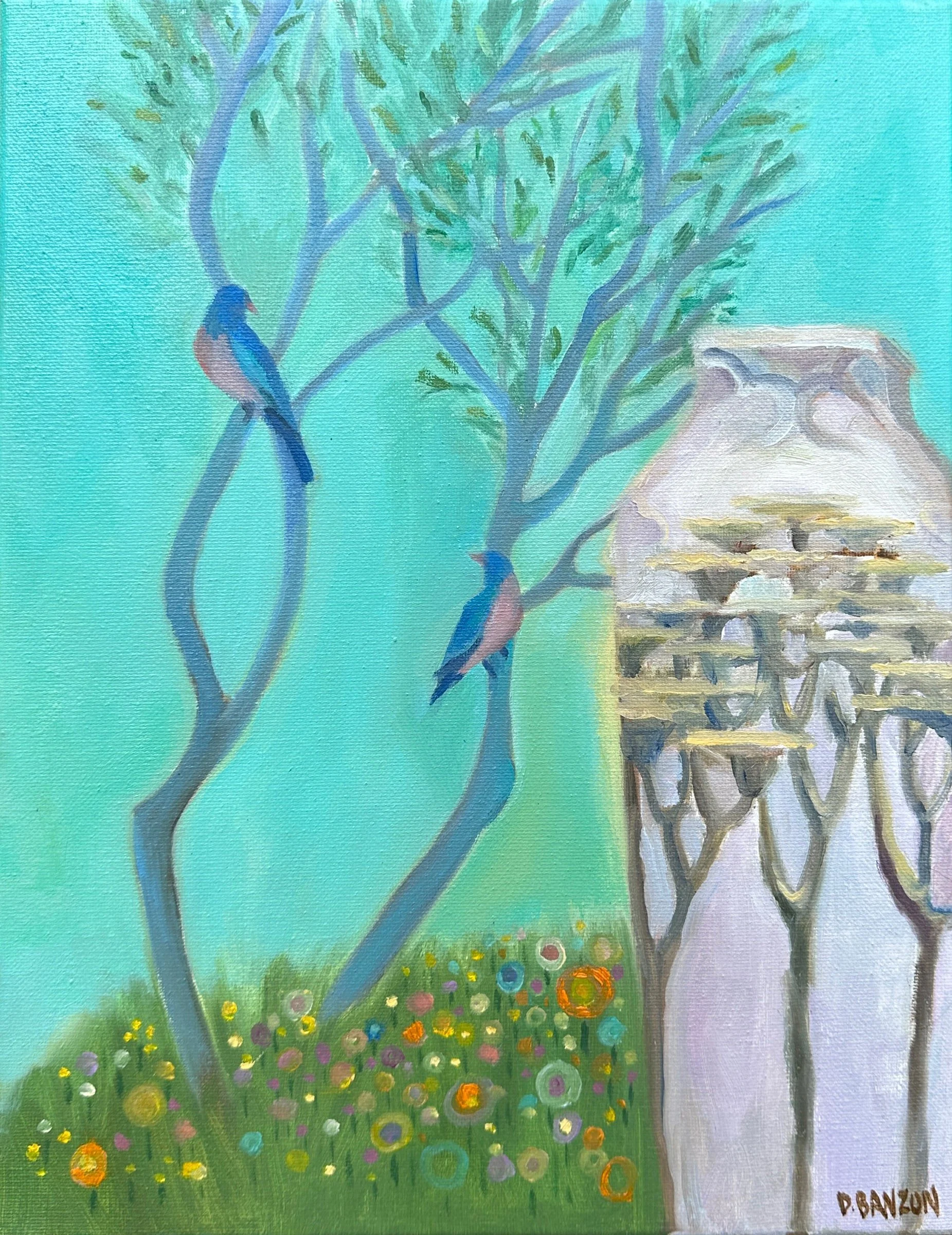 Sing a Nouveau Song - Oil on canvas. 12"x16"