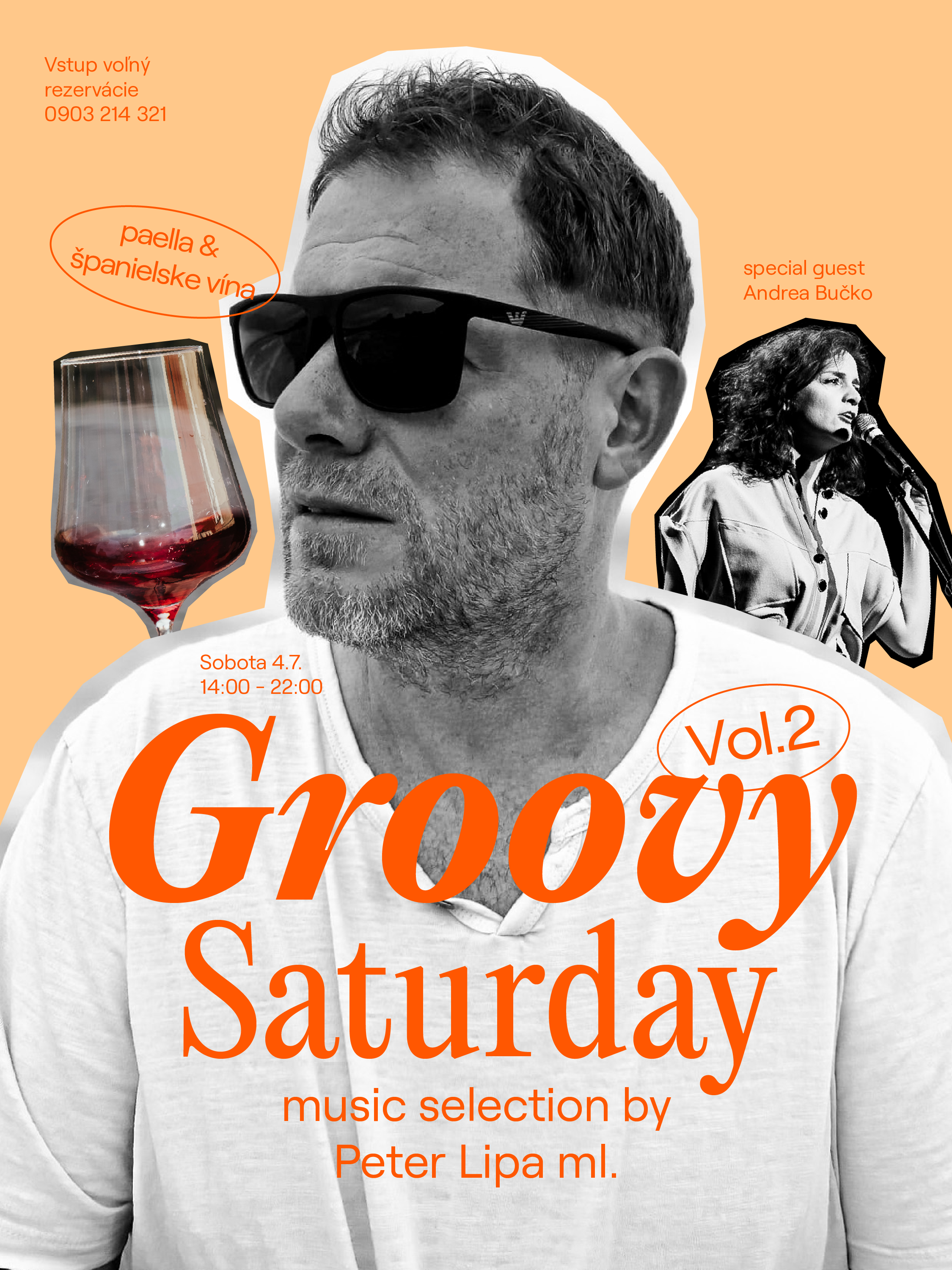 Vizuál eventu Groovy Staturday v NUDA Bare