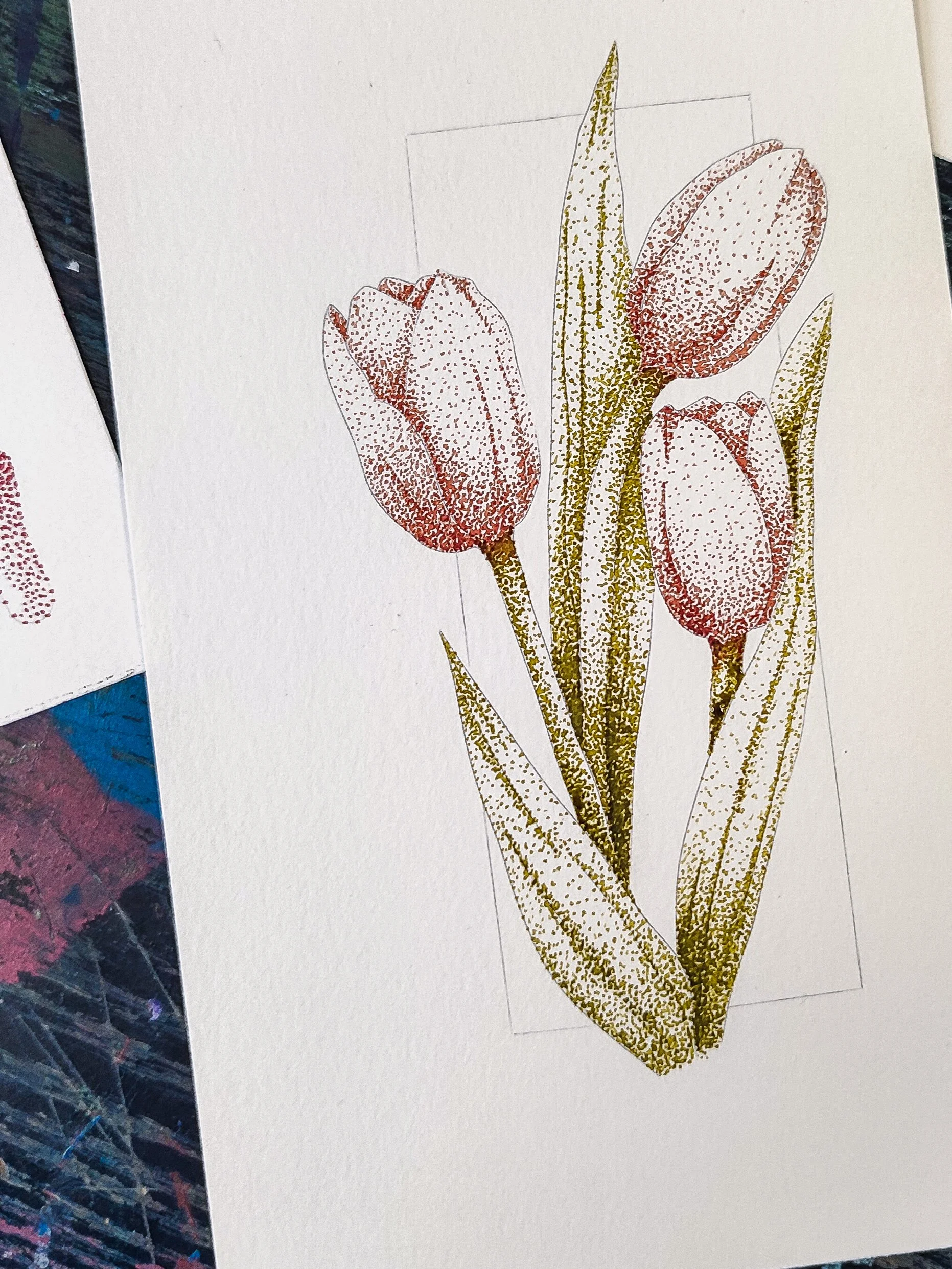 Atelier créatif à Amiens – fleurs de printemps en Pointillisme à la plume en verre (avril 2026)