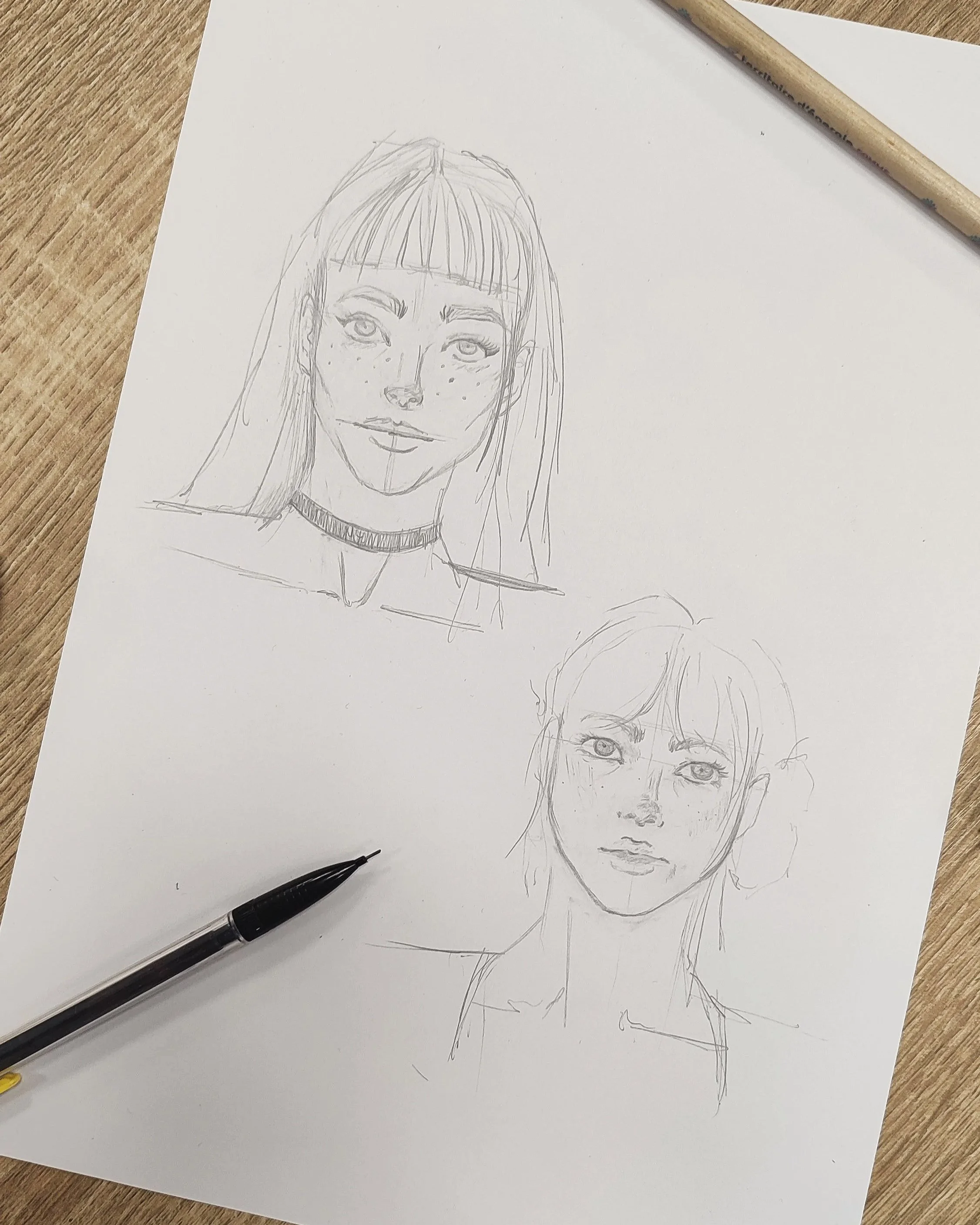 Cours de portrait au graphite