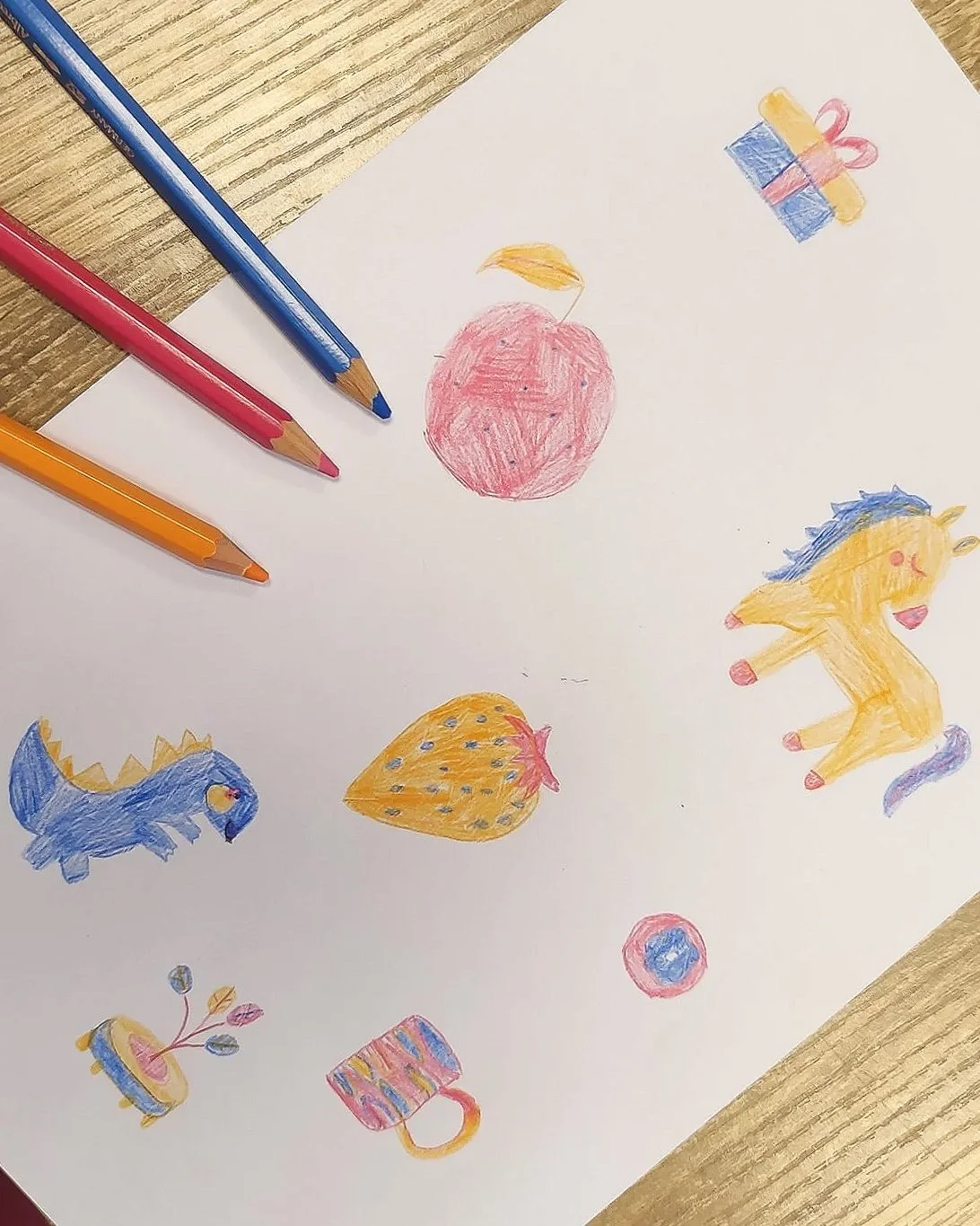Cours de dessin créatif crayon de couleurs