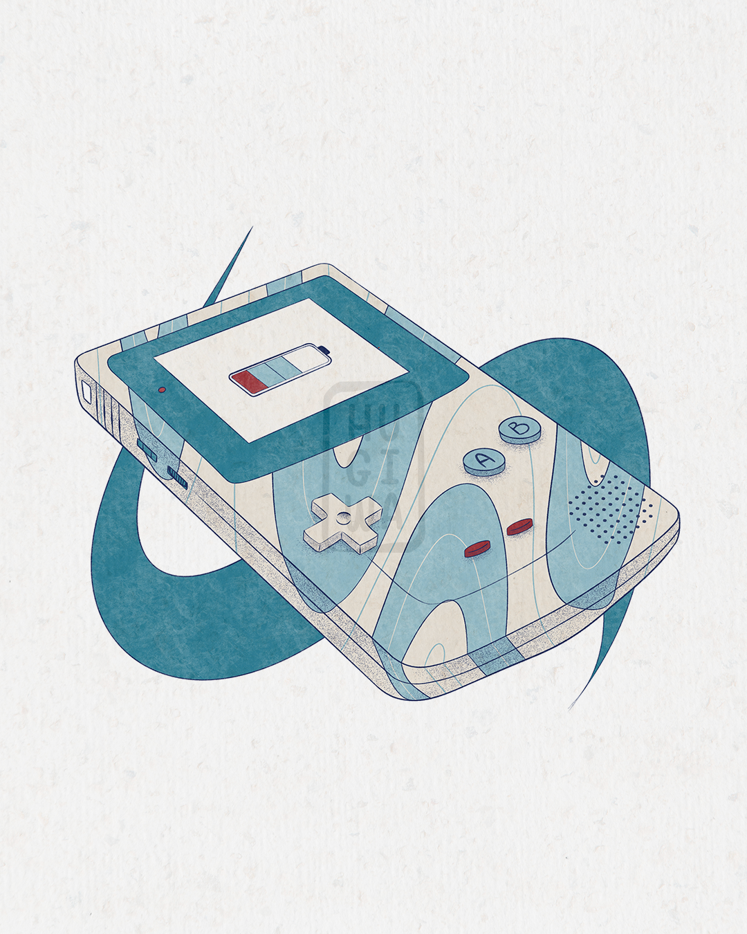 Illustration numérique originale d'une Gameboy color.png