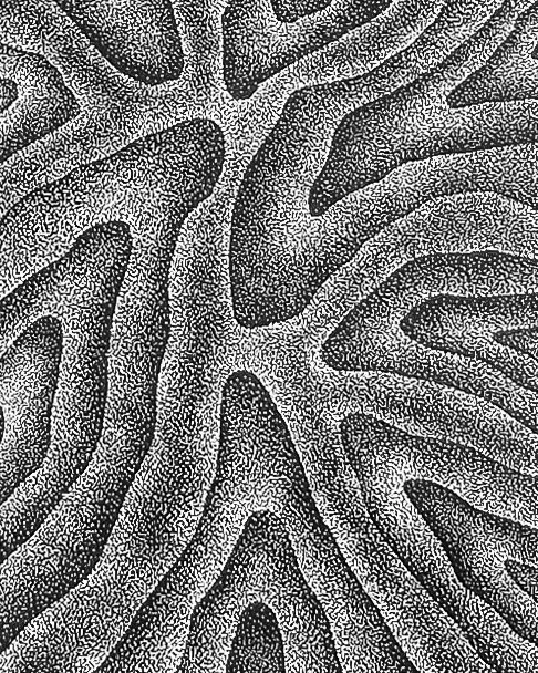 Œuvre originale pointillisme Décomposition Intérieure 5 20x25cm zoom