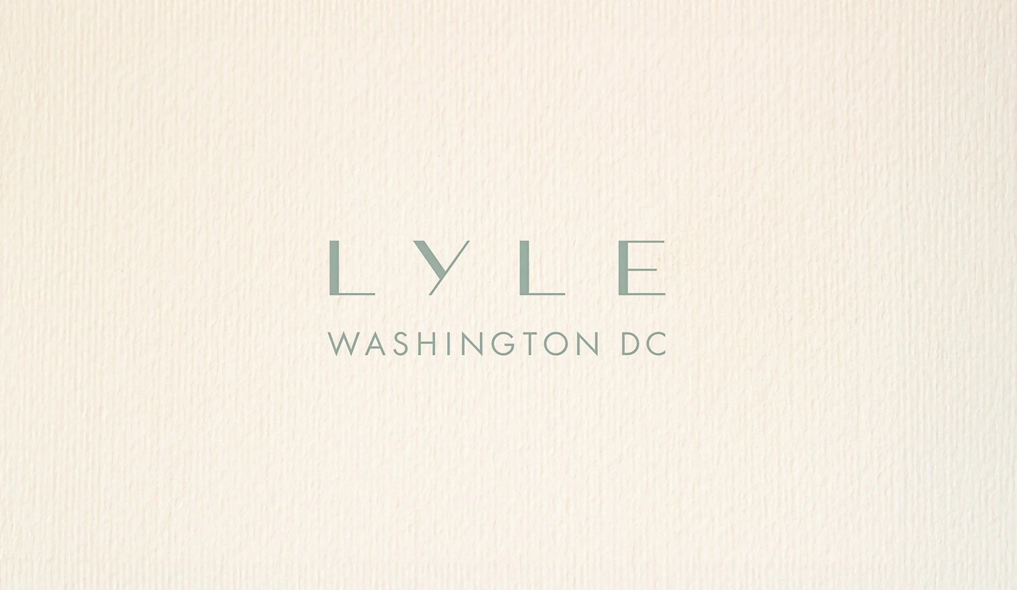 Logo for Lyle Hotel in Washington DC created by Colt as part of the brand identity
