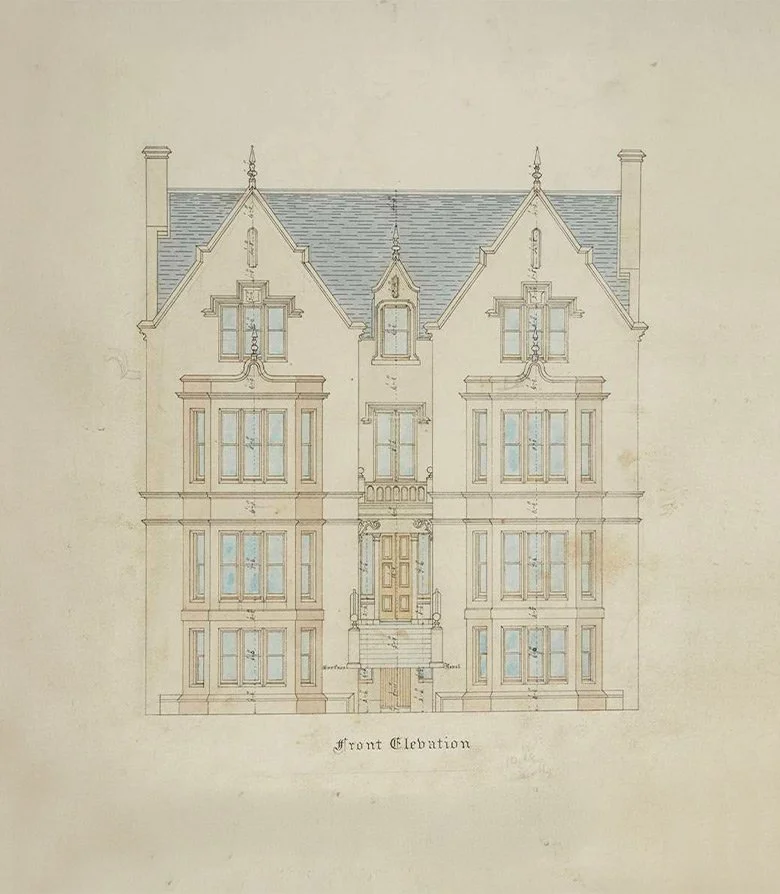 Architectural drawings for Seaton House hotel in St Andrews, Scotland