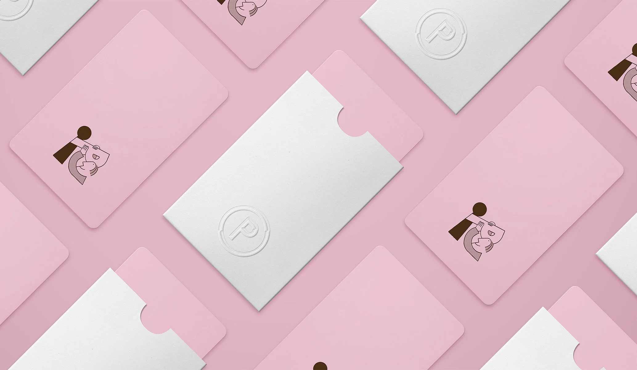 Key card and key card sleeve for Pulitzer Hotel in Amsterdam, created as part of the brand identity project by Colt, hotel branding specialists