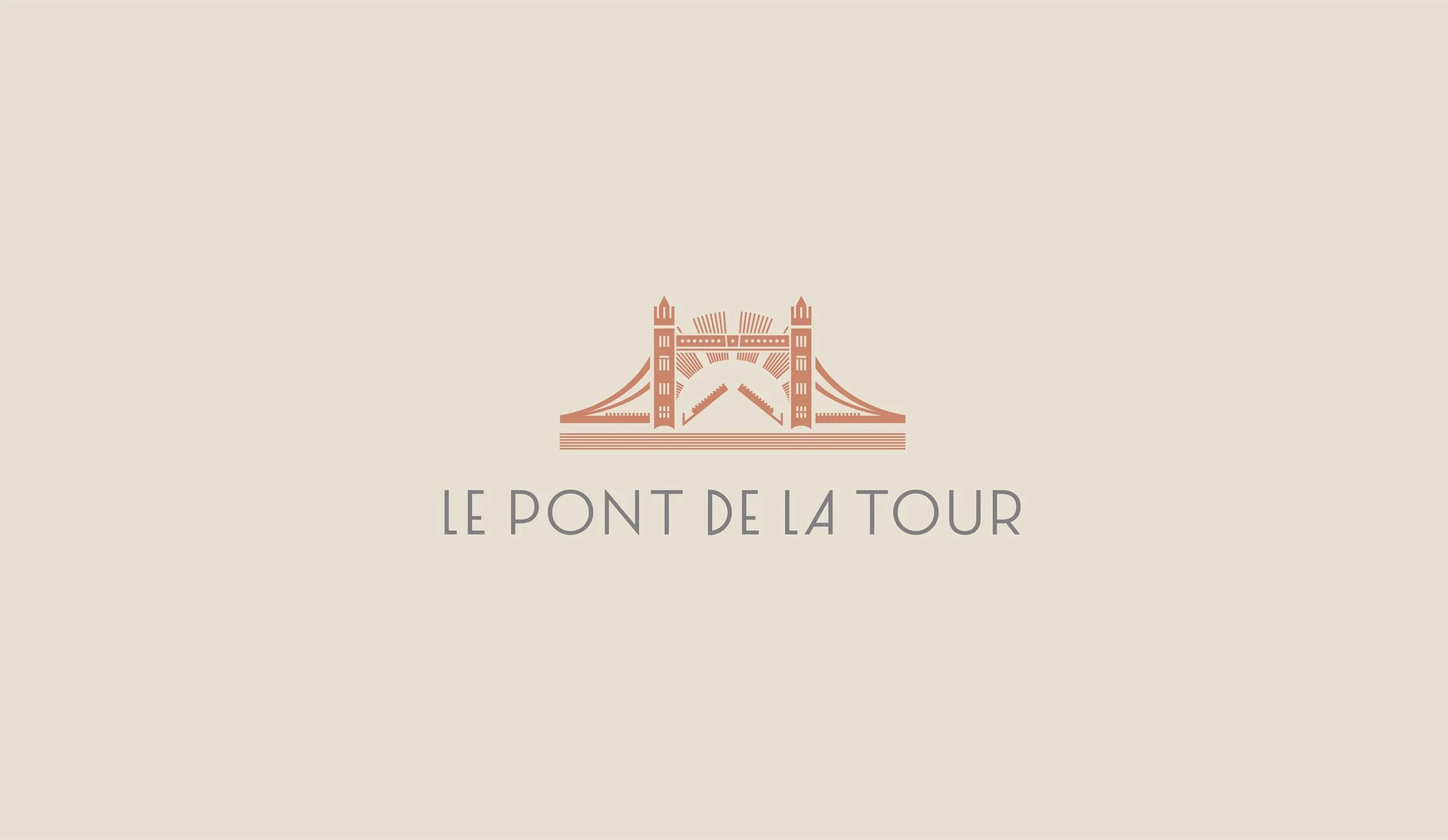 Pont De La Tour logo created as part of the full brand identity rebrand by Colt