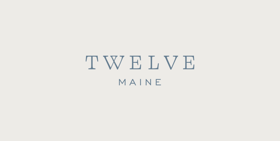 logo for Twelve restaurant in Maine, designed by Colt, a restaurant branding agency in London