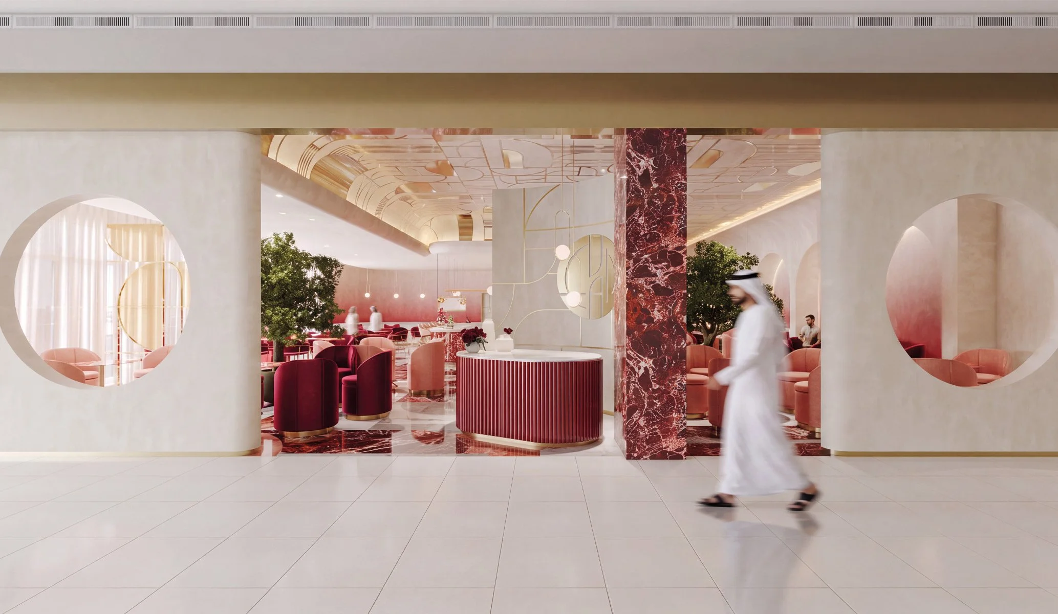 Exterior view of the interior of Evan Bakery in Al Ain