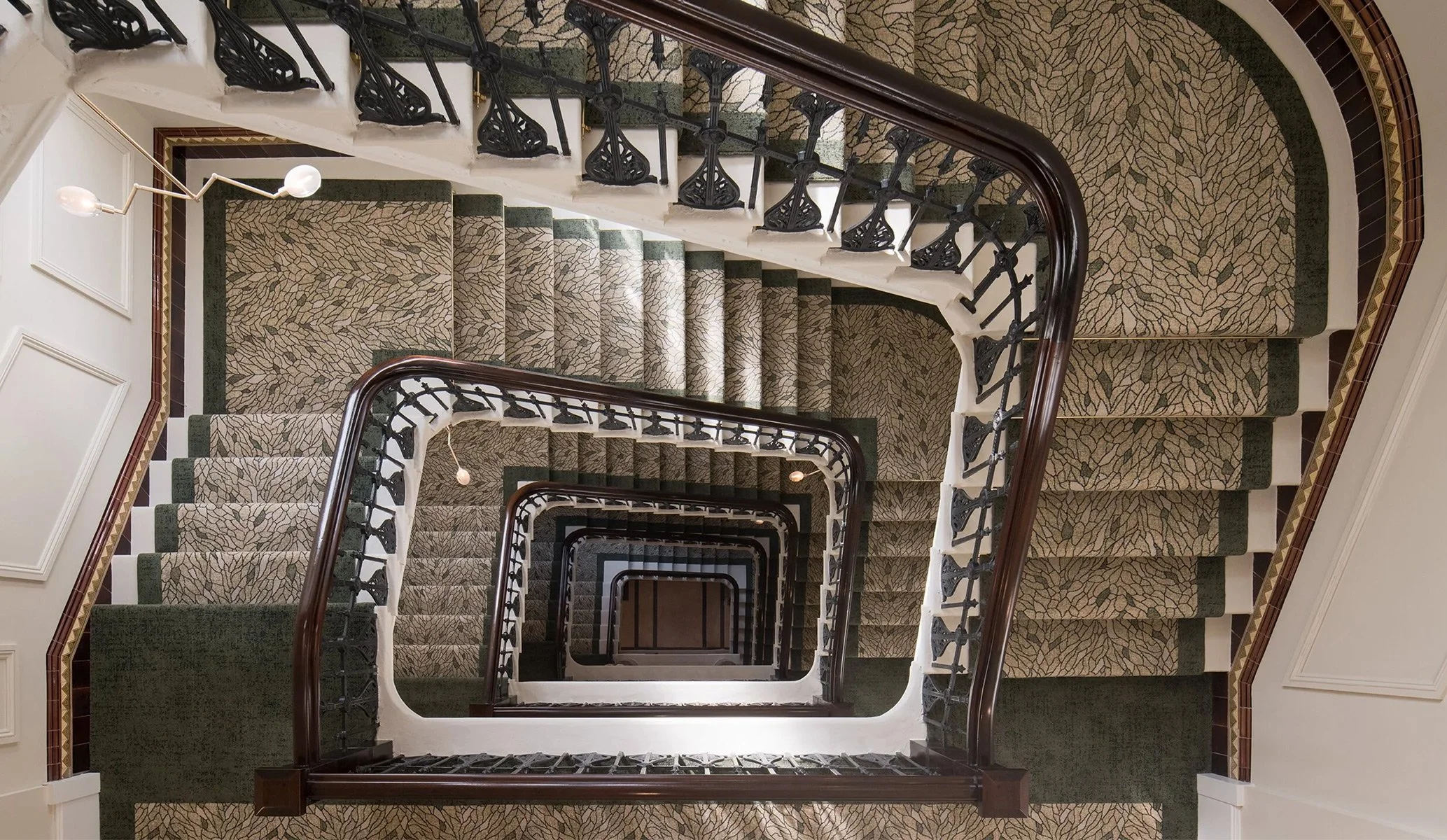 Winding staircase at The Grand Hotel, Birmingham