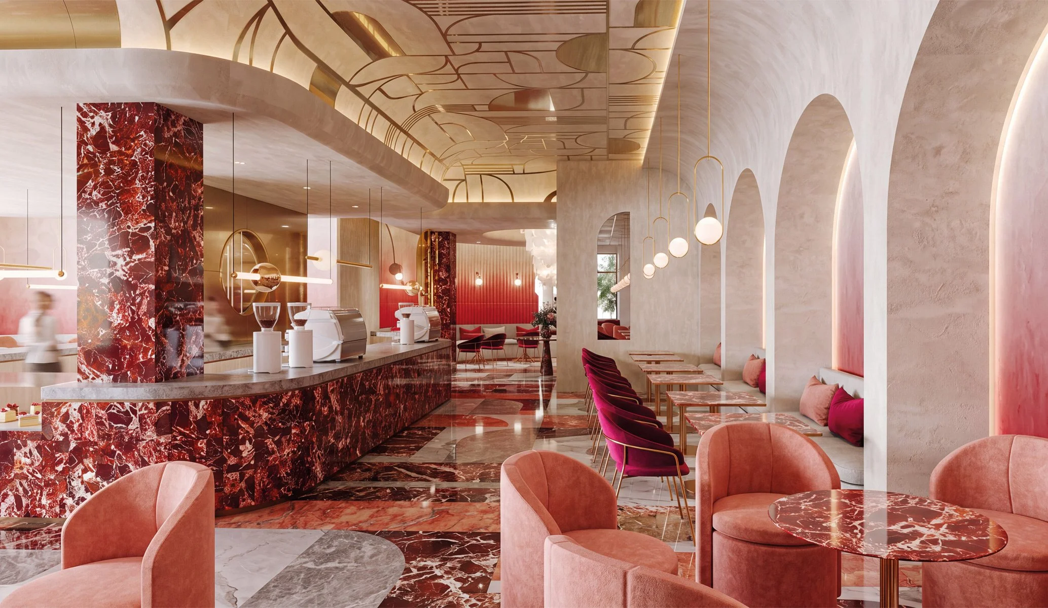 interior design for Evan Bakery in Al Ain