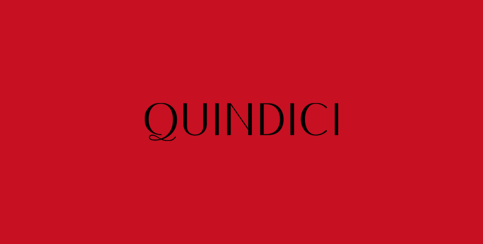 Logo for Quindici bar, designed by Colt as part of the brand identity