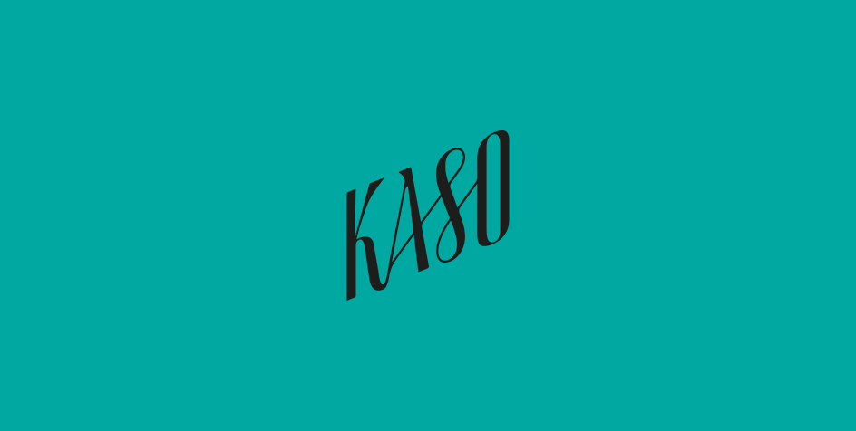 Logo for Kaso rooftop bar at 100 Shoreditch Hotel, designed by Colt as part of the brand identity