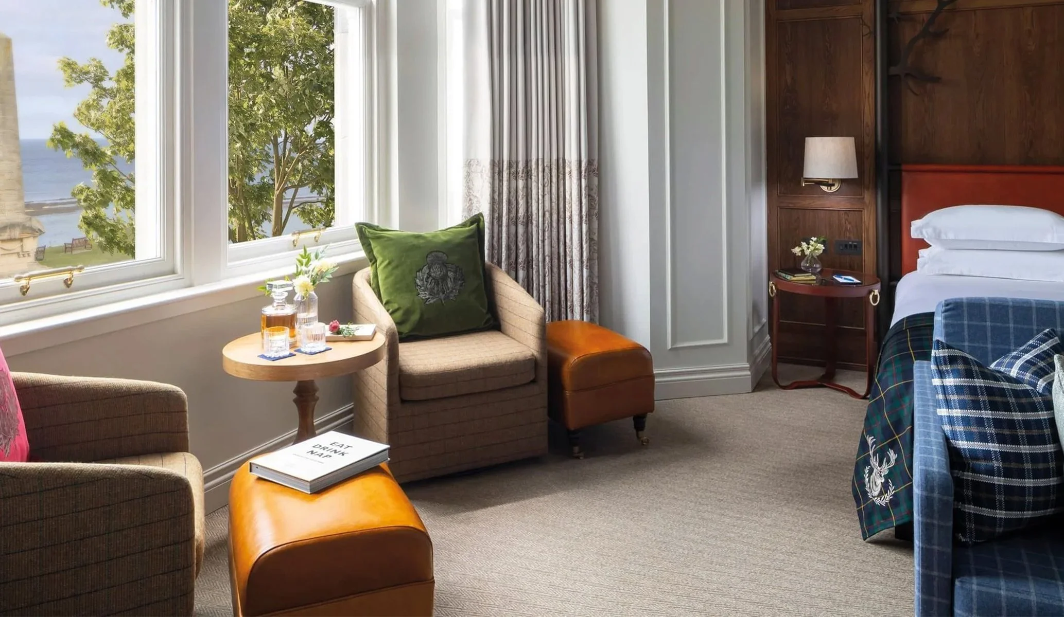 Interior design at Seaton House hotel, St Andrews, Scotland
