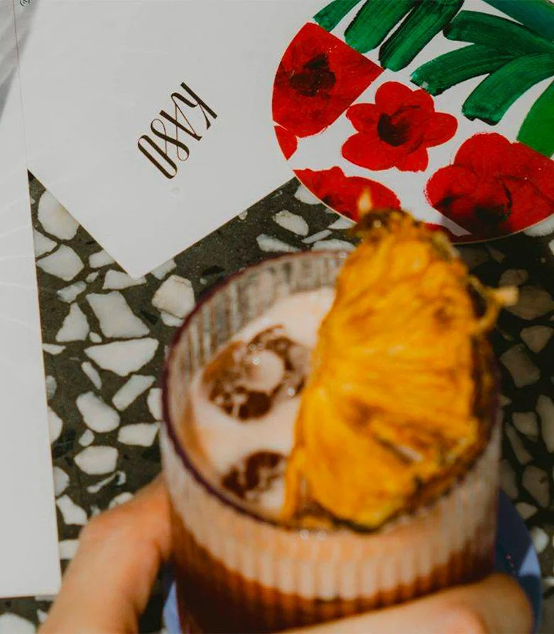 drinks at Kaso bar, the rooftop bar at 100 shoreditch hotel