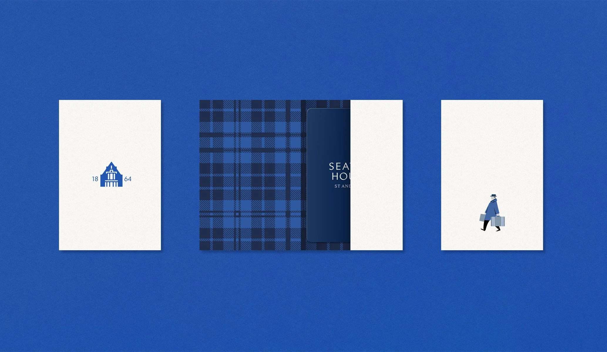 key card and wallet for Seaton House hotel created as part of the brand identity by Colt