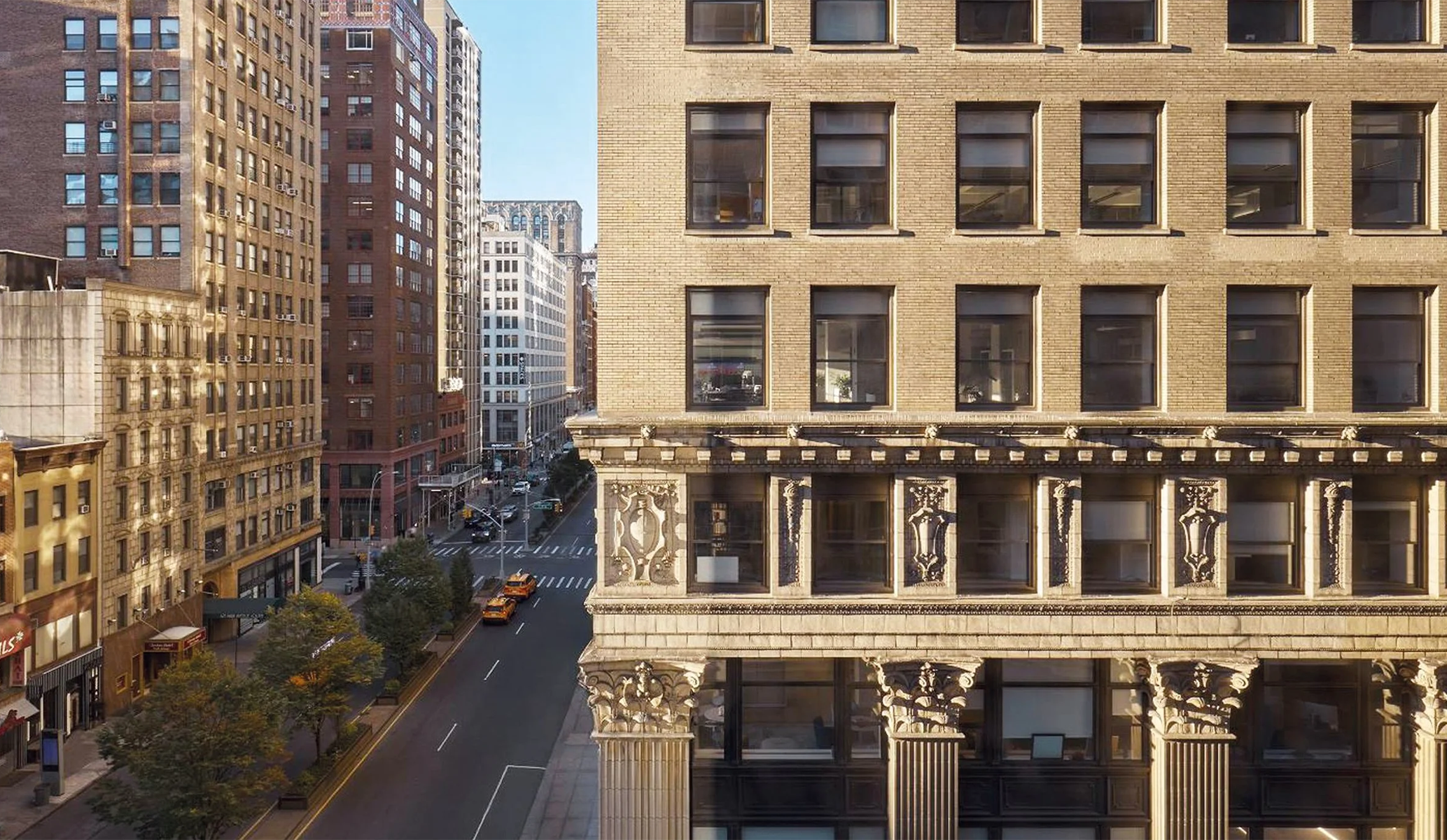 Ornate building details on Park Avenue in New York