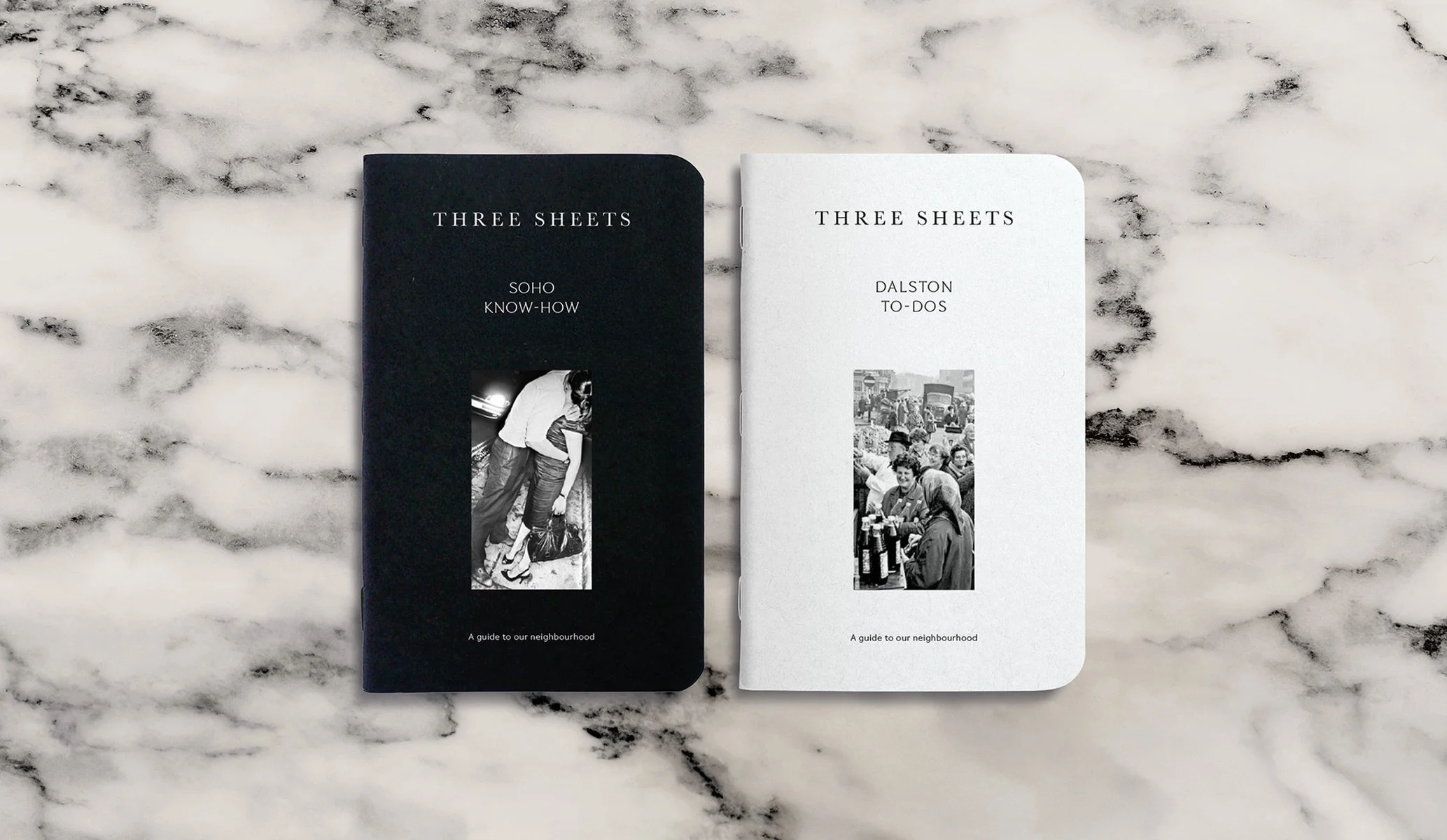 Local guidebook for three sheets rebrand and new brand identity designed by Colt