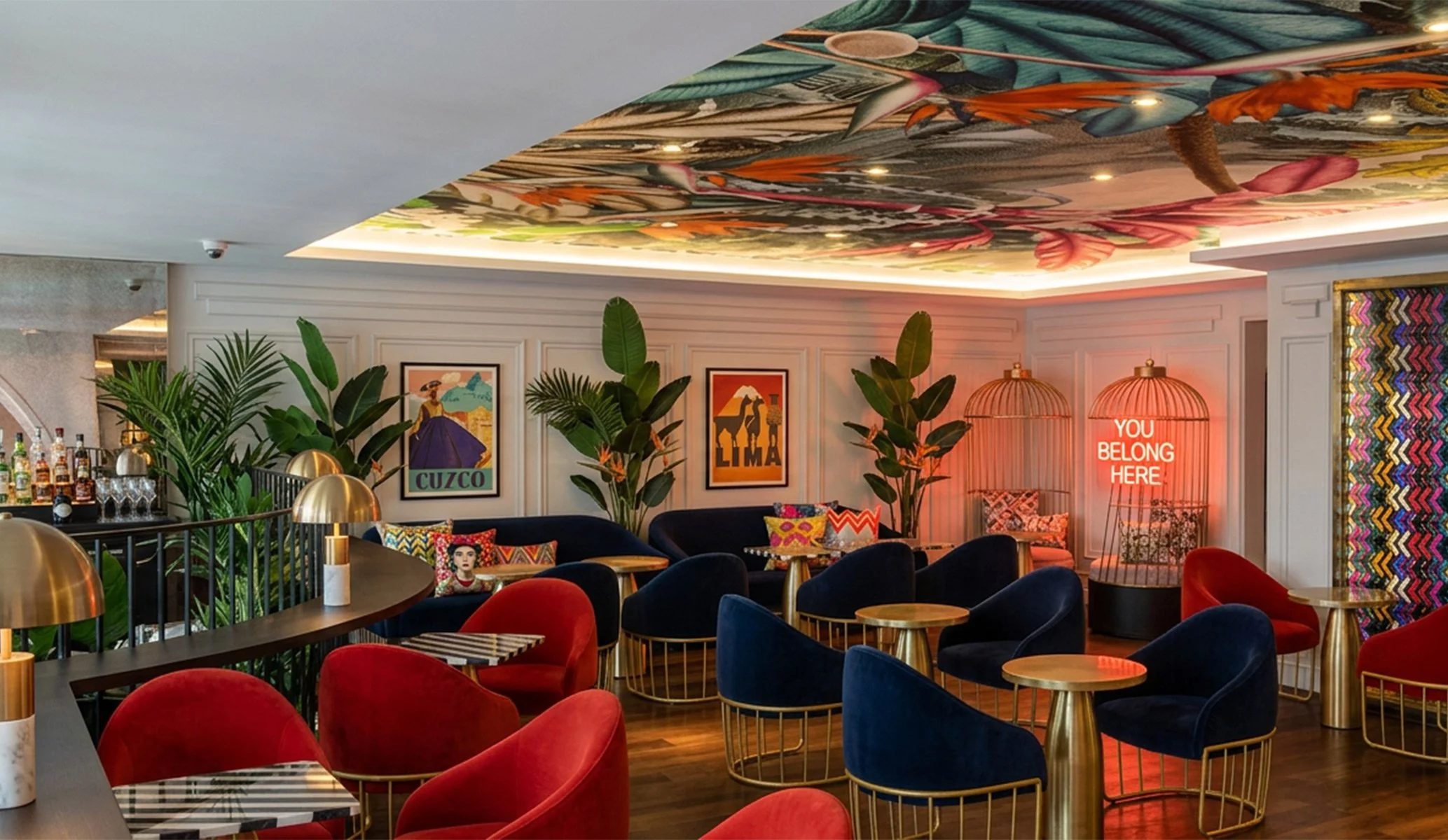 Interior render of Contigo restaurant in London
