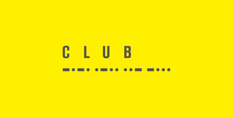 Logo for Club at South Place Hotel, designed by Colt as part of the brand identity